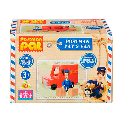 Postmand per bil incl. figur og 2 pakker