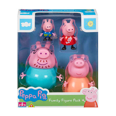 Gurli gris familien 4 legetøjsfigurer