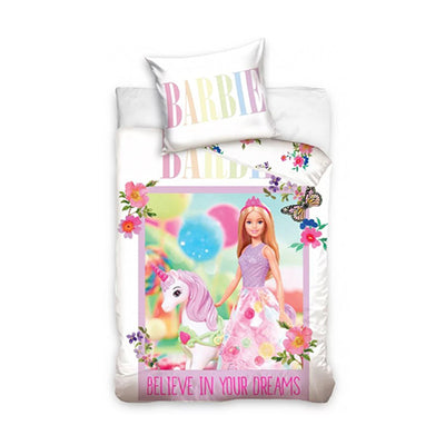 Barbie unicorn junior sengesæt 100% øko-tex bomuld
