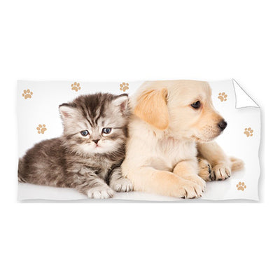 Kat & Hund Håndklæde 70x140 cm Bomuld