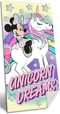 Minnie Mouse Unicorn Håndklæde 70x140 cm Bomuld