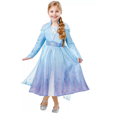 Elsa kostume deluxe 7-8 år
