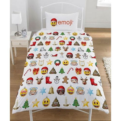 Emoji jul sengesæt 135x200 cm senior sengetøj