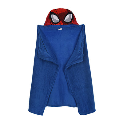 Spiderman poncho/håndklæde Blå Bomuld