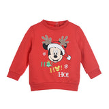 Disney Mickey Mouse "Ho ho ho" baby julesweater rød