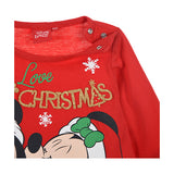 Disney juletrøje Mickey & Minnie Mouse 6-24 mdr rød