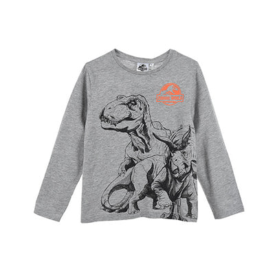 Jurassic world langærmet trøje grå