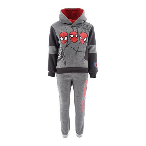 Spiderman joggingsæt m. hoodie grå