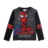 Spiderman langærmet bluse sort