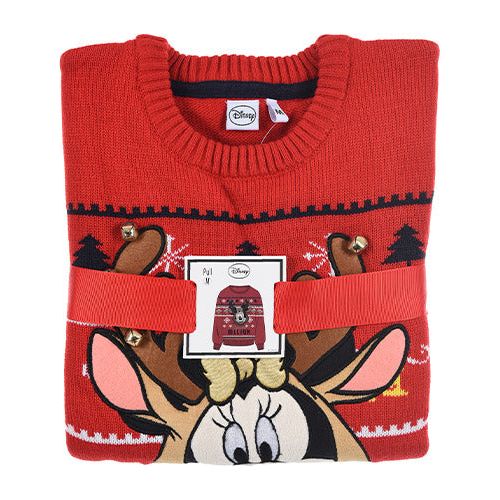 Disney Minnie Mouse "Jingle bell fun" julesweater Voksen S-XL