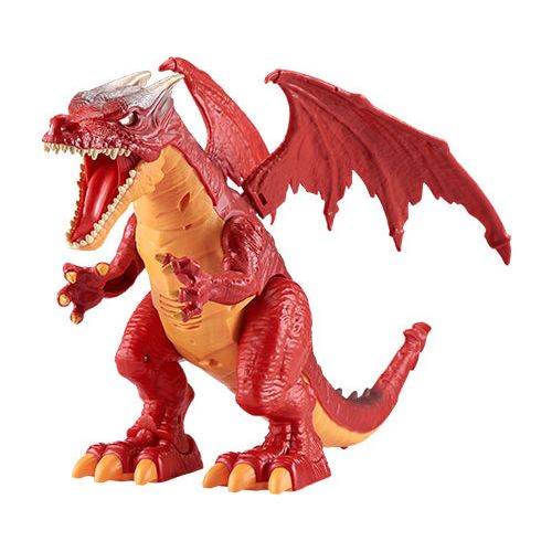 RoboAlive Drage med lys/lyd/damp-spray Rød