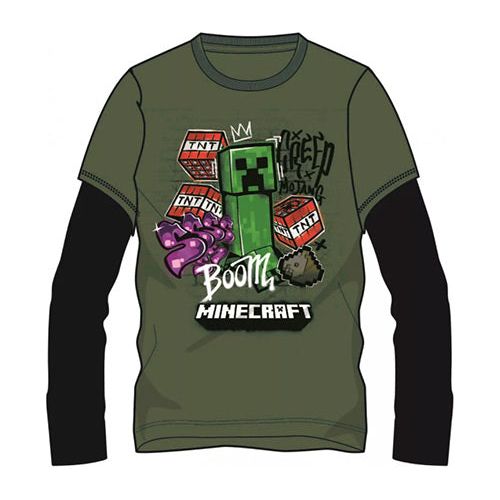 Minecraft langærmet bluse