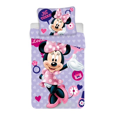 Minnie Mouse Junior Sengesæt 100x140 cm Bomuld Sengetøj