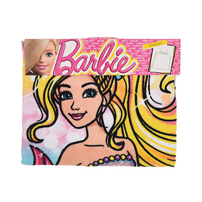 Barbie håndklæde/poncho i 100% bomuld