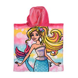 Barbie "Mermaid" håndklæde/poncho i 100% bomuld