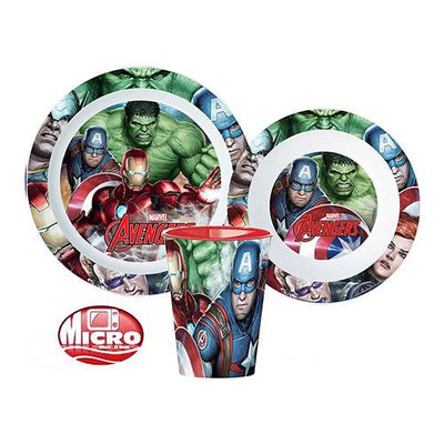 Avengers 3-delt Spisesæt (Kan tåle mikroovn)