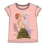 Frozen t-shirt med guld palietter "Best sisters"
