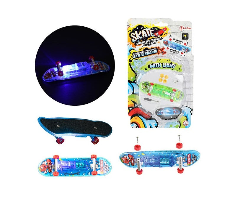Mini skateboard med lys