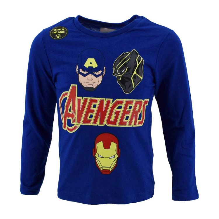 Avengers selvlysende blå longsleeve