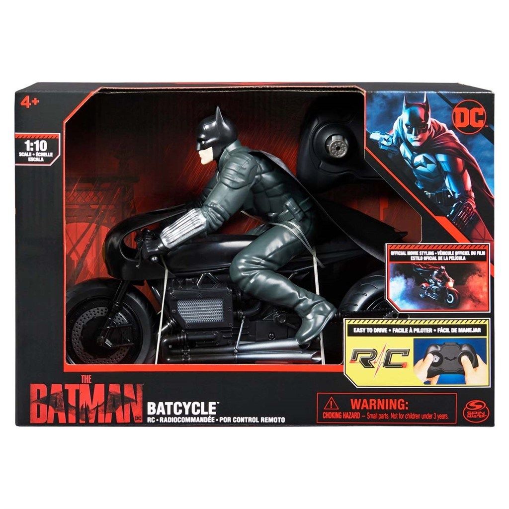 Batman fjernstyret motorcykel incl figur