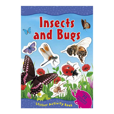 Klistermærke bog med kryb og insekter