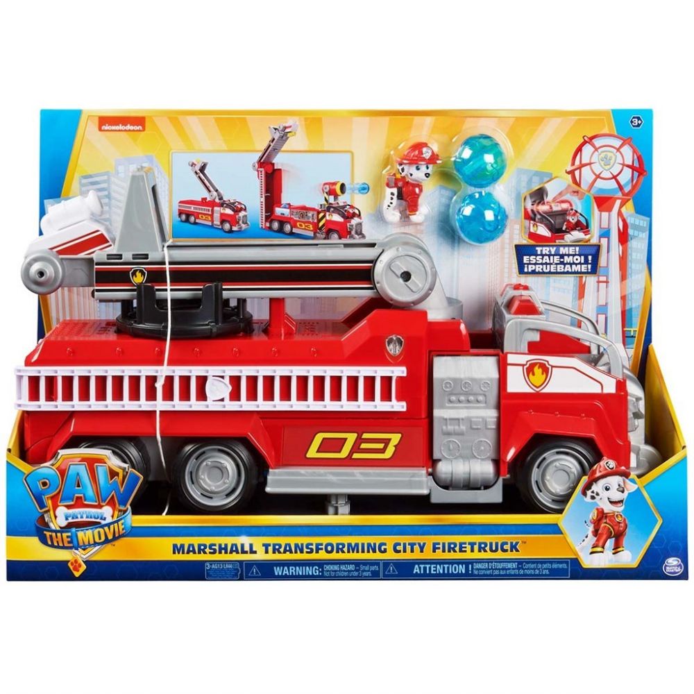 Paw Patrol Movie Marshall Transformer brandbil