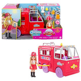Barbie Brandbil incl figur og masser af dele - 21x40 cm