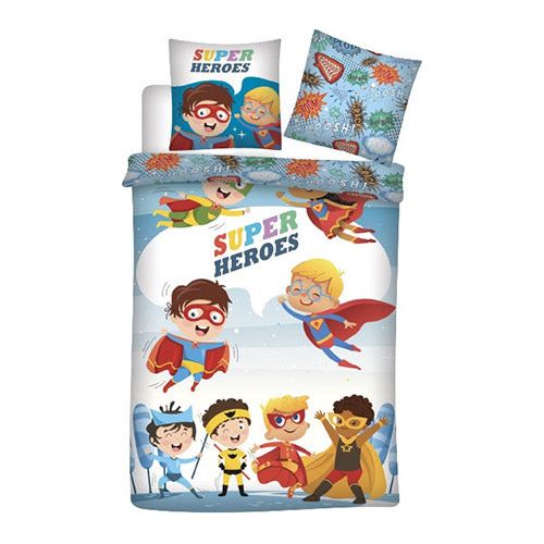 Super Heroes Børn Sengesæt 140x200 cm