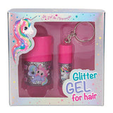 Unicorn glitter gel for hair