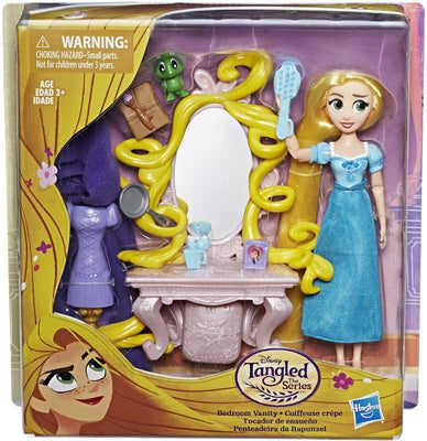 Rapunzel dukke inkl. spejl og indretning legesæt