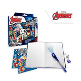 Avengers dagbog med nøgle og hemmelig pen