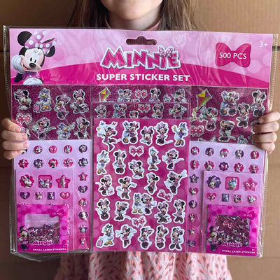Minnie mouse kæmpe stickerpack