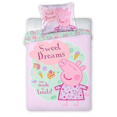 Gurli gris “Sweet Dreams” junior sengesæt 100x135 cm bomuld