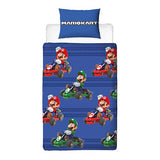 Super Mario vendbart Mariokart sengesæt