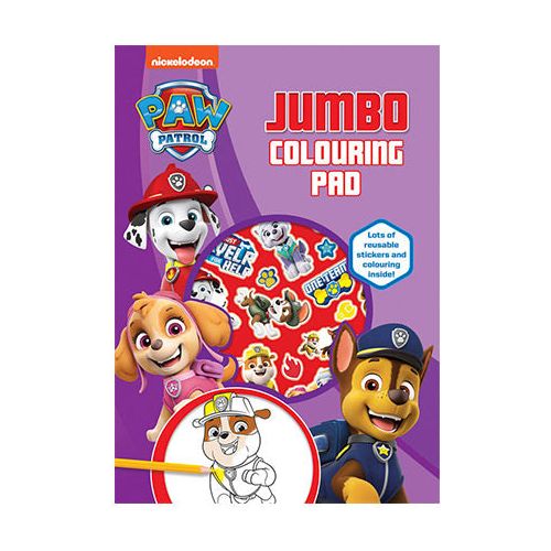 Paw Patrol jumbo klistermærke/malebog