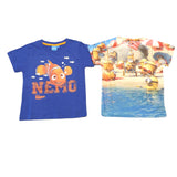 Tøjpakke 4, 6 & 8 år - Minions & Find Nemo t-shirts