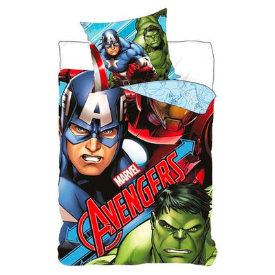 Avengers sengesæt voksen 140x200 cm bomuld sengetøj senior
