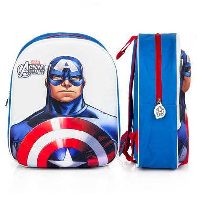 Captain America Avengers 3D børnehave rygsæk/taske 32 cm høj