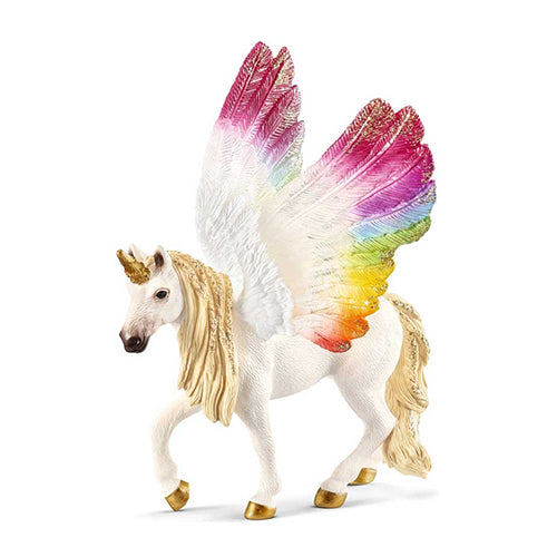 Schleich Unicorn med store regnbue glitter vinger