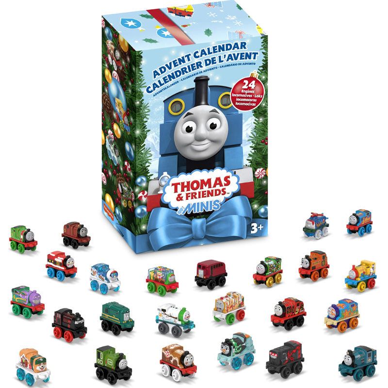Thomas Tog julekalender med 24 små tog