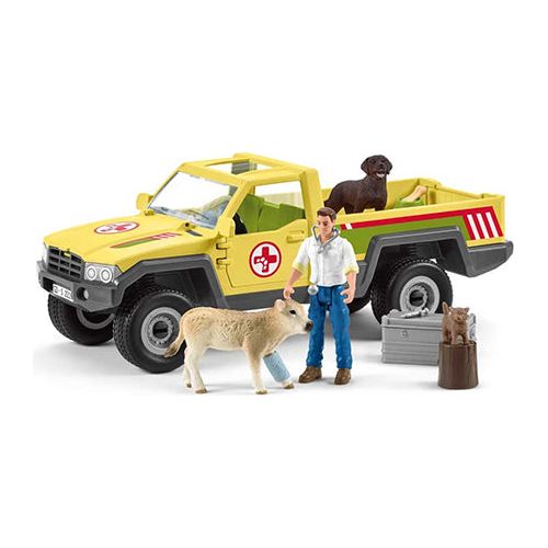 Schleich dyrlæge pickup incl dyr