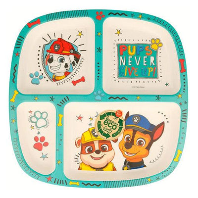 Paw Patrol ECO bambus opdelt Tallerken 23 cm